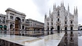 Pemerintah Italia meliburkan seluruh kegiatan sekolah. Sebagian besar kegiatan perkantoran juga dihentikan. (Photo by Piero CRUCIATTI / AFP)