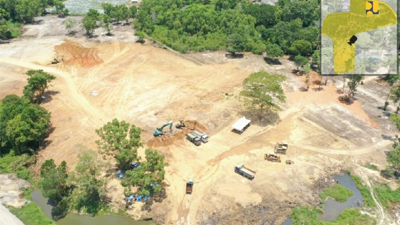 Kementerian Pekerjaan Umum dan Perumahan Rakyat (PUPR) mengebut proyek fasilitas karantina untuk pengendalian virus corona (Covid-19) di Pulau Galang, Batam.