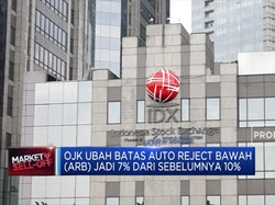 OJK Ubah Batas Auto Reject Bawah Jadi 7%