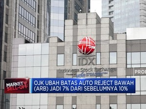 OJK Ubah Batas Auto Reject Bawah Jadi 7%