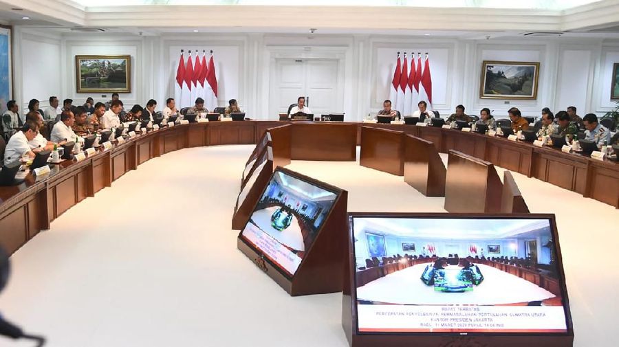 Rapat Terbatas Kabinet Indonesia Maju 11 Maret 2020.