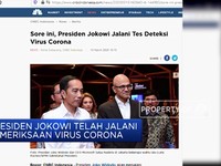 Presiden Jokowi Jalani Tes Virus Corona