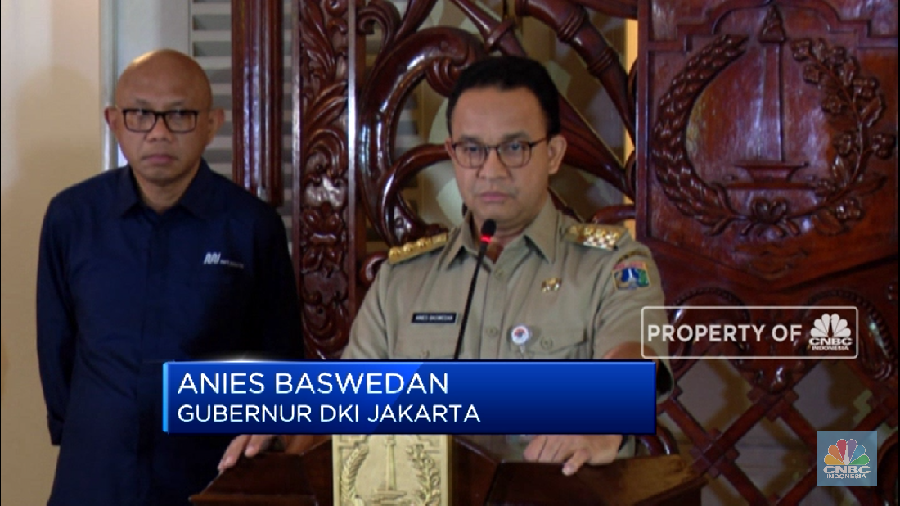 Gubernur DKI Jakarta, Anies Baswedan menyerukan perkantoran di ibu kota menghentikan segala kegiatan selama 14 hari mulai Senin ini (23/3/2020).