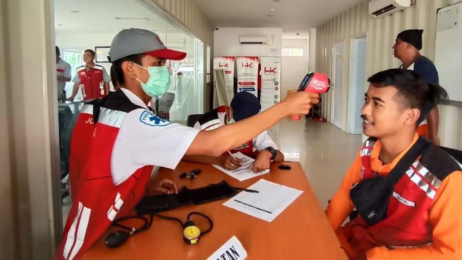 HUTAMA KARYA LAKUKAN TINDAKAN PENCEGAHAN COVID-19 DILINGKUNGAN KERJA HINGGA TOL TRANS SUMATERAJAKARTA