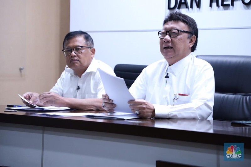 Tjahjo Kumolo. (CNBC Indonesia/Tri Susilo) Tjahjo Kumolo. (CNBC Indonesia/Tri Susilo)