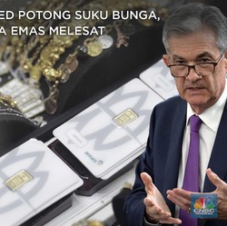 The Fed Potong Suku Bunga, Harga Emas Melesat