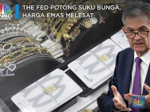 The Fed Potong Suku Bunga, Harga Emas Melesat
