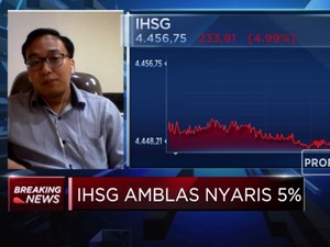 Amblas Nyaris 5%, IHSG Tinggalkan Level 4.500