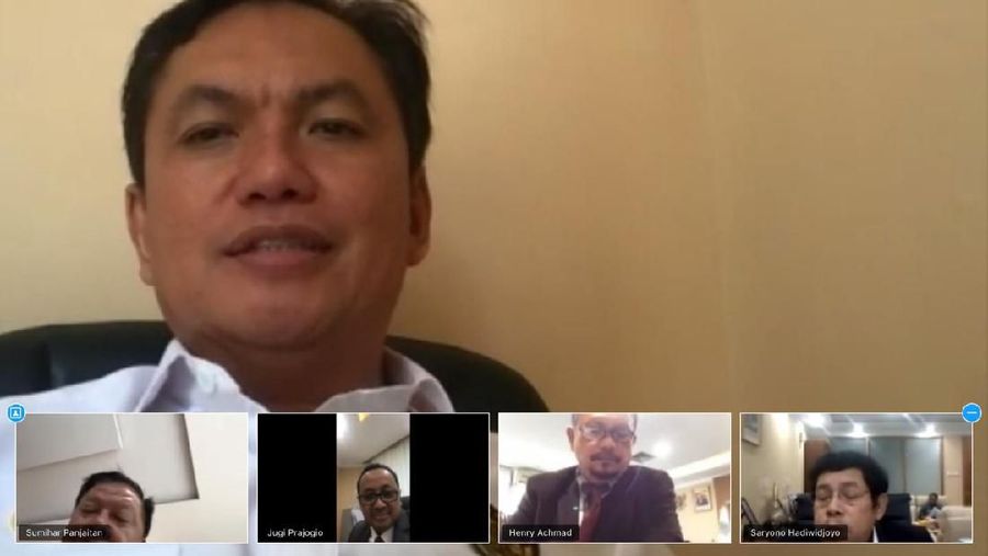 BPH Migas menggelar sidang komite penetapan hasil verifikasi on desk volume Jenis BBM Tertentu (JBT) Periode Februari 2020 melalui teleconference.