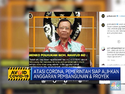 Atasi Corona,Pemerintah Alihkan Anggaran Pembangunan & Proyek