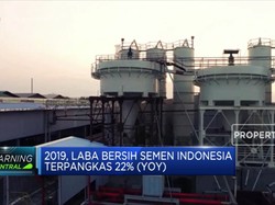Laba Bersih Semen Indonesia Terpangkas 22% (YOY) pada 2019