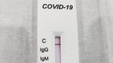 Covid negatif test kit gambar