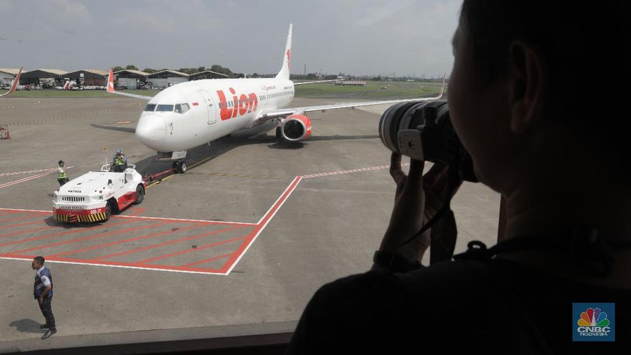 Maskapai Penerbangan Lion Air. (CNBC Indonesia/Tri Susilo)