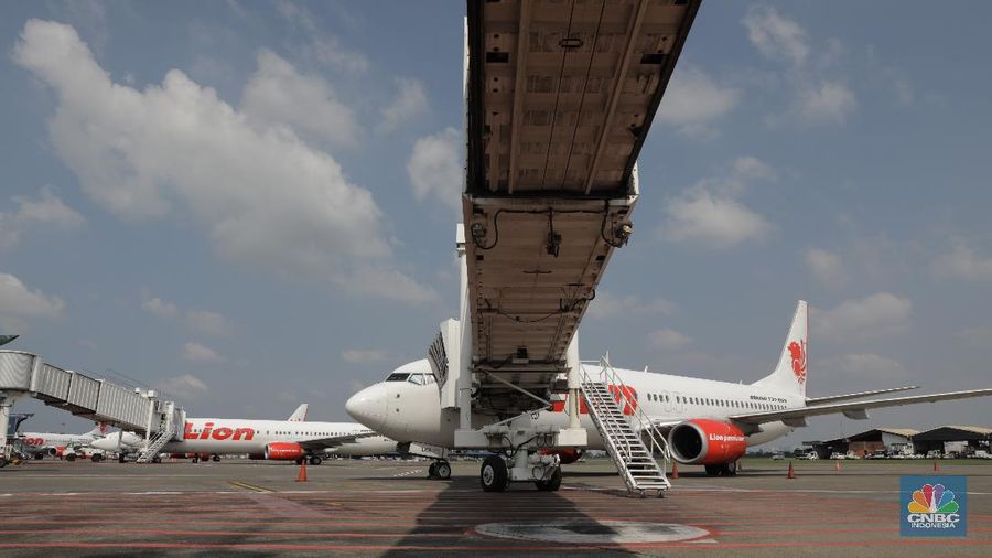 Maskapai Penerbangan Lion Air. (CNBC Indonesia/Tri Susilo)