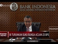Lagi, BI Pangkas Suku Bunga Acuan 25Bps