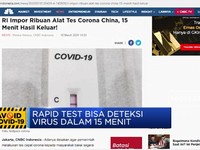 Indonesia akan Impor Alat Tes Corona dari China!