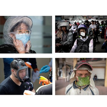Aksi Unik Warga Dunia Tangkal Corona dengan Masker
