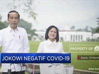 Presiden Jokowi dan Ibu Negara Negatif Corona