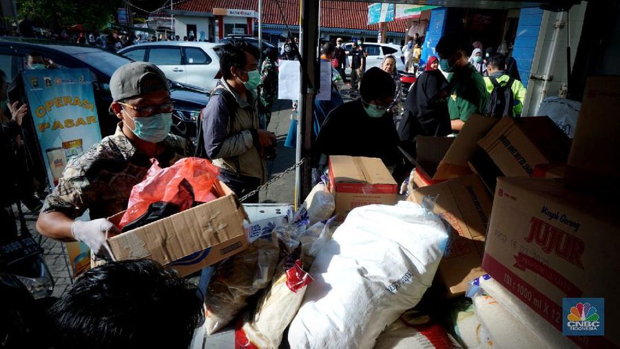Kegiatan ini sebagai antisipasi panic buying dan pengendalian harga pangan saat mewabahnya corona.