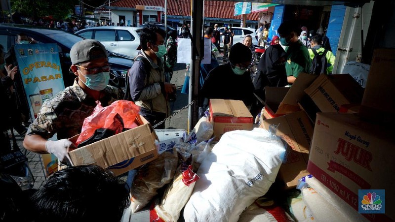 Kegiatan ini sebagai antisipasi panic buying dan pengendalian harga pangan saat mewabahnya corona.