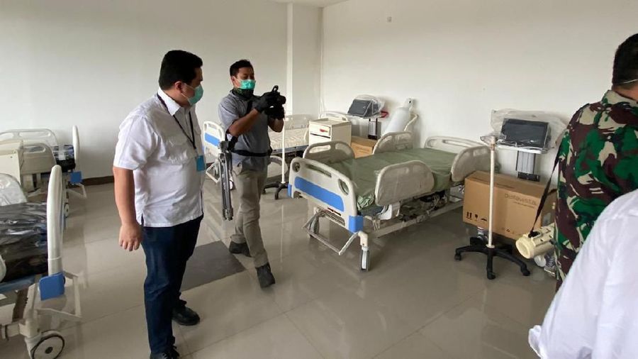 RS Darurat Penanganan Covid-19 Wisma Atlet Kemayoran sudah bisa beroperasi esok hari, Senin 23/03.
