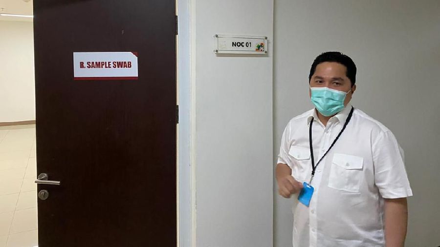 Menteri BUMN, Erick Thohir bersama dengan Panglima TNI, Menteri Kesehatan, Menteri PUPR dan Kepala BNPB hari ini memastikan bahwa RS Darurat Penanganan Covid-19 Wisma Atlet Kemayoran sudah bisa beroperasi esok hari, Senin 23/03.  (Dok.BUMN)