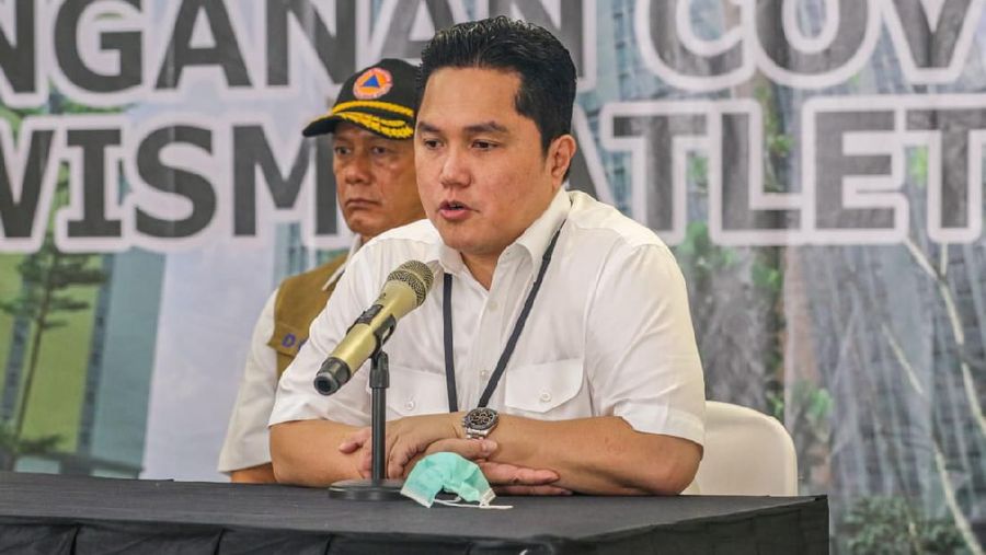 Menteri BUMN, Erick Thohir bersama dengan Panglima TNI, Menteri Kesehatan, Menteri PUPR dan Kepala BNPB hari ini memastikan bahwa RS Darurat Penanganan Covid-19 Wisma Atlet Kemayoran sudah bisa beroperasi esok hari, Senin 23/03. (Dok.BUMN)
