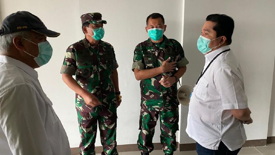 RS Darurat Penanganan Covid-19 Wisma Atlet Kemayoran sudah bisa beroperasi esok hari, Senin 23/03.