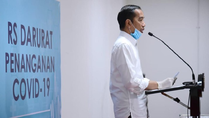 Jokowi Tinjau Wisma Atlet Kemayoran Untuk Pasien Virus Corona. Muchlis Jr - Biro Pers Sekretariat Presiden