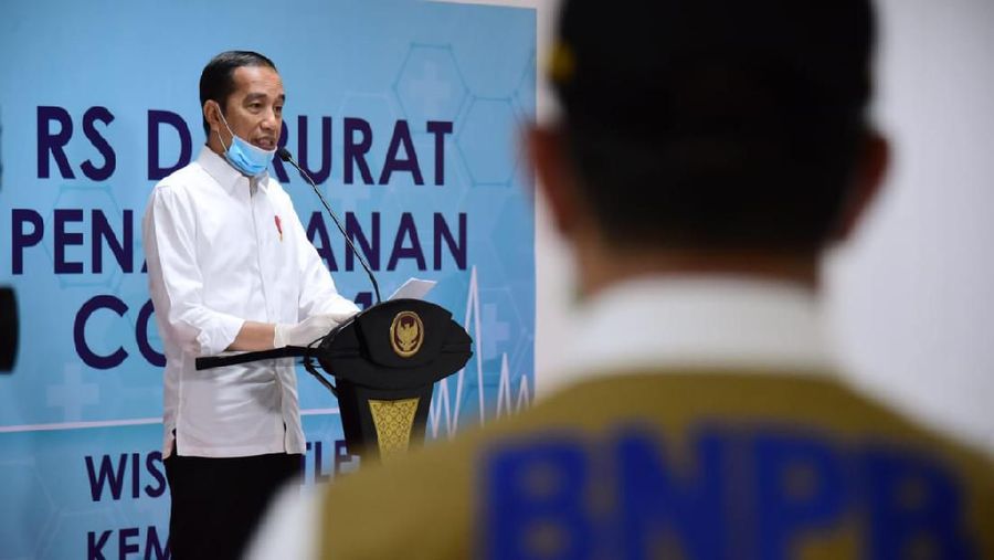 Jokowi Tinjau Wisma Atlet Kemayoran Untuk Pasien Virus Corona. Muchlis Jr - Biro Pers Sekretariat Presiden