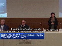 Angka Kematian Corona di Italia Tembus 5.400 Jiwa