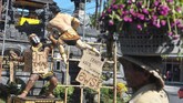 Padahal, pawai ogoh-ogoh selain sebagai simbol melawan roh jahat juga sebagai sarana hiburan bagi warga dan umat Hindu Bali sebelum menyepi melaksanakan catur brata memasuki tahun baru Saka. (ANTARA FOTO/Fikri Yusuf/foc.)