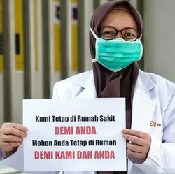 Pesan Tenaga Medis Buat Kita Semua: Tetap di Rumah!