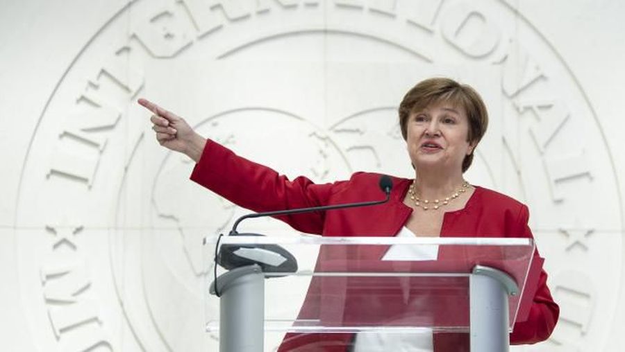 Managing Director Kristalina Georgieva, September 25, 2019, Washington. [Photo: AFP/Eric Baradat]