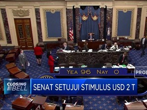 Senat Setujui Stimulus USD 2 Triliun