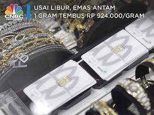 Usai Nyepi, Antam Jual Emas 1 Gram Tembus Rp 924.000/gram