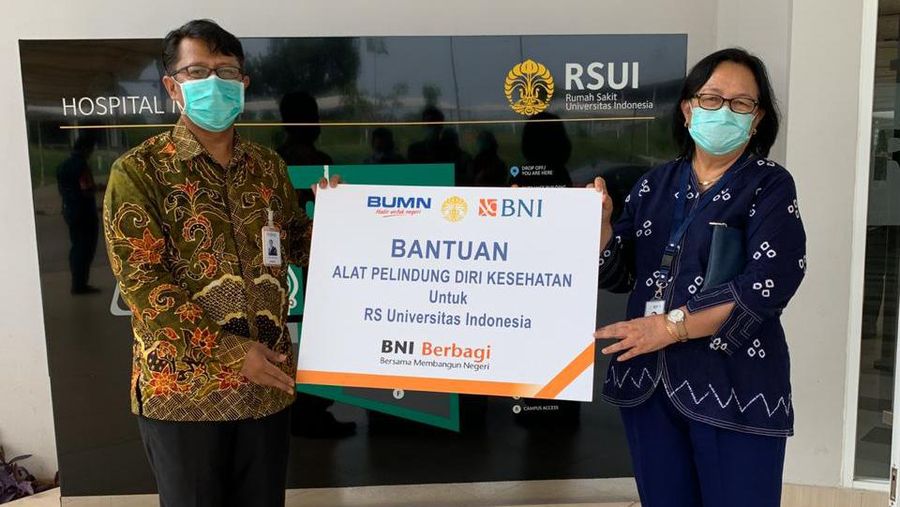 BNI kini fokus mengarahkan bantuan Corporate Social Responsibility (CSR) untuk menyalurkan APD Kesehatan sebanyak mungkin untuk para tenaga kesehatan.