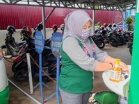Lawan Corona, BPJS Tembilahan Sediakan Wastafel Untuk Umum
