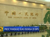 PBOC Pangkas Suku Bunga 20 Bps