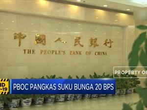 PBOC Pangkas Suku Bunga 20 Bps