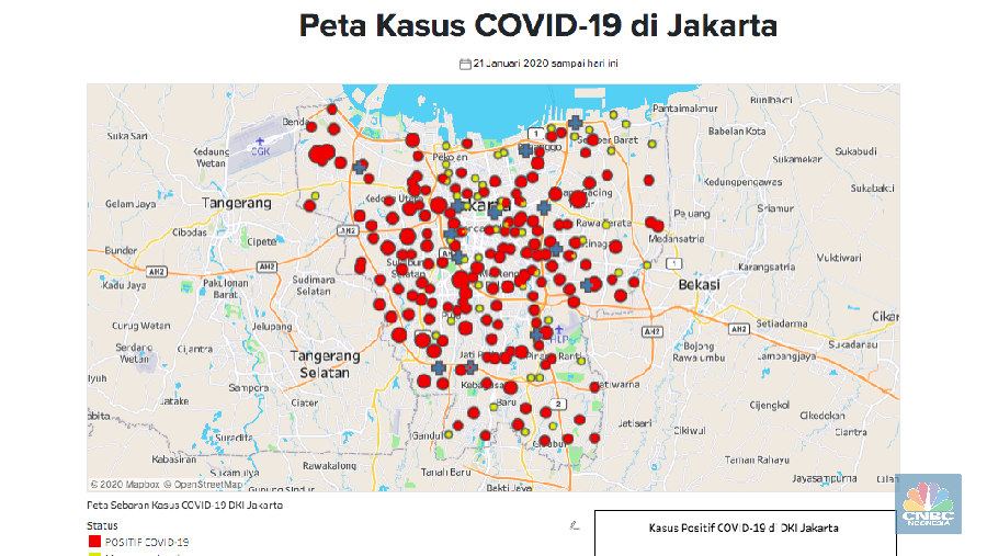 Data terbaru menyebutkan bahwa Kelurahan Pegadungan diketahui menjadi wilayah paling banyak terkonfirmasi kasus positif corona di ibu kota