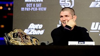 Khabib Diklaim Bisa Terbang ke AS Pakai Jet Pribadi