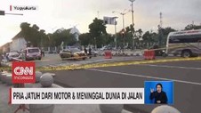 VIDEO: Pria Jatuh dari Motor dan Meninggal Dunia di Jalan
