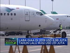 Garuda Akhirnya Cetak Laba Bersih USD 6,99 Juta di 2019