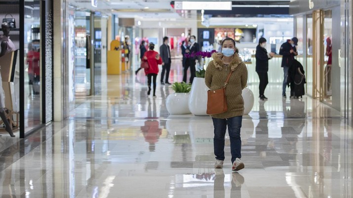 Kota Hubai, china berangsur-angsur pulih dari virus corona.  (AP/Shen Bohan)