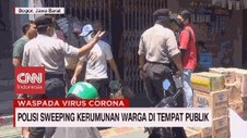 VIDEO: Polisi Sweeping Kerumunan Warga di Tempat Publik