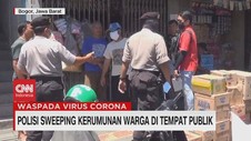 VIDEO: Polisi Sweeping Kerumunan Warga