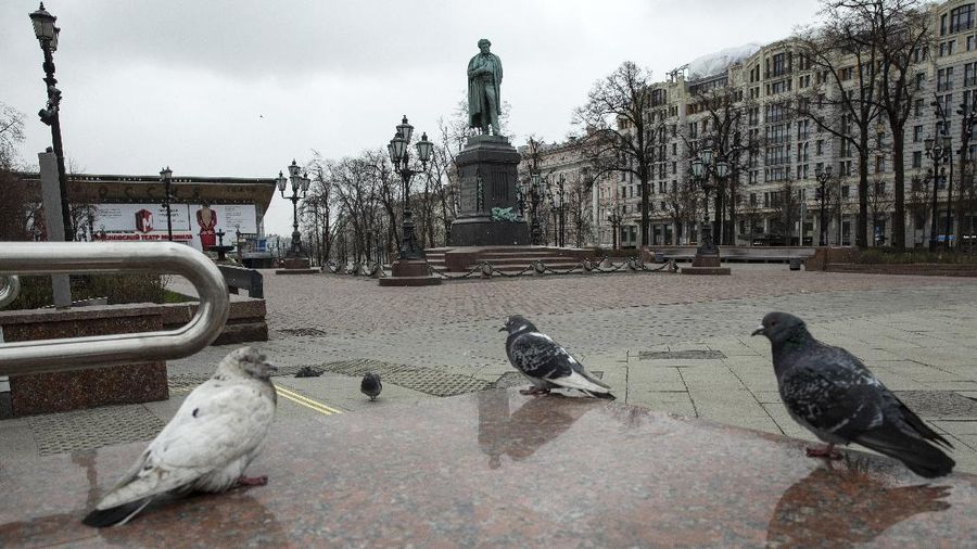 Ibu kota Rusia, Moscow, memberlakukan lockdown di seluruh kota.