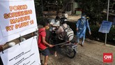 Fenomena kerja swadaya ini ada di sejumlah titik di wilayah Bekasi. Seperti di kawasan Jati Asih, permukiman Kemang Pratama 2, Taman Peninsula, dan perumahan Nasio. (CNNIndonesia/Safir Makki)