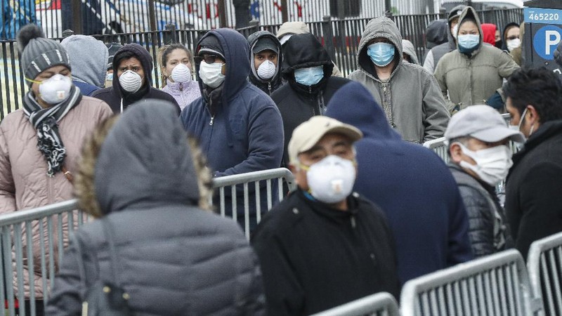 New York mecatata kasus corona (COVID-19) terbanyak di Amerika Serikat.